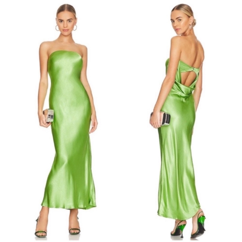 Bec + Bridge Moon Dance‎ Green Strapless Maxi Dress